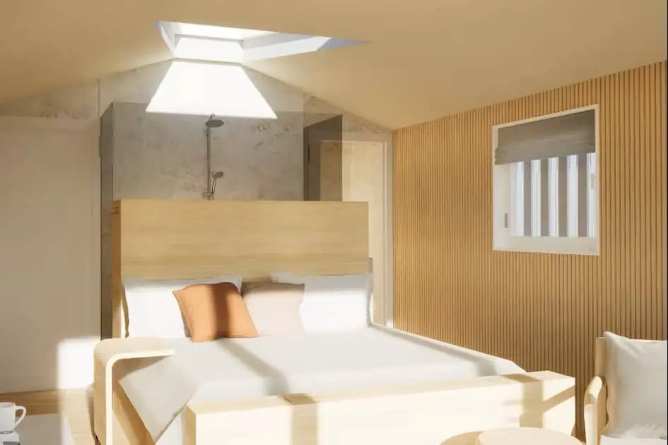 Slaapkamer - Strandhuisjes voor 2 personen - Zandvoort